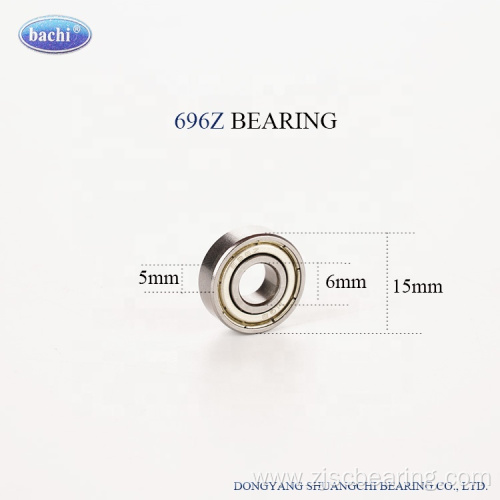 696 2RS Chrome steel deep groove ball bearing